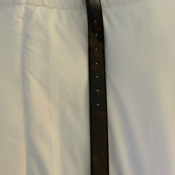 J. Crew Tortoise Brown / Black Belt with Gold Buckle - Picture 4 of 4